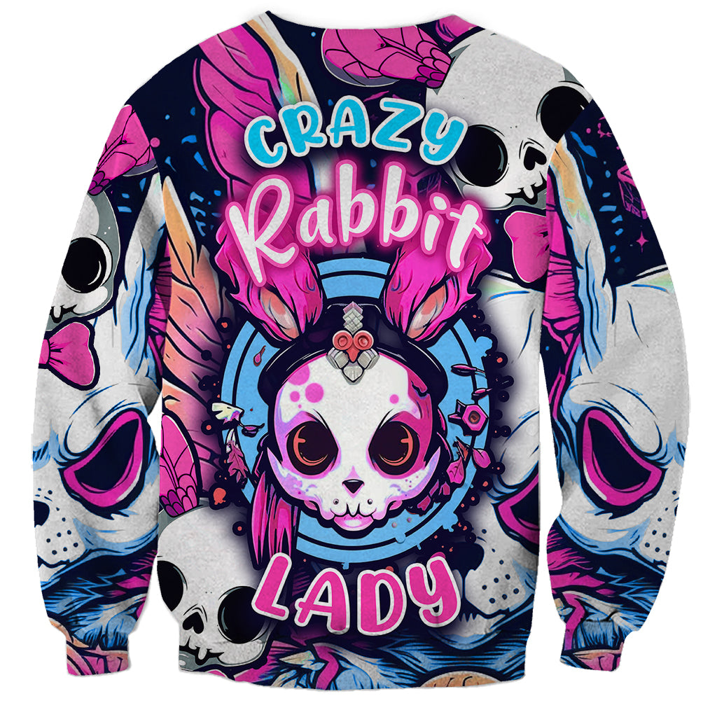 Crazy Rabbit Lady Sweatshirt - Wonder Print Shop