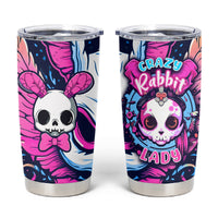 Crazy Rabbit Lady Tumbler Cup - Wonder Print Shop