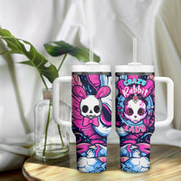 Crazy Rabbit Lady Tumbler With Handle - Wonder Print Shop