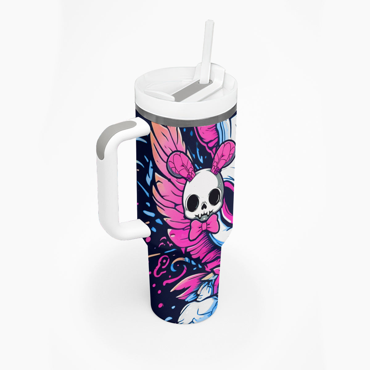 Crazy Rabbit Lady Tumbler With Handle - Wonder Print Shop