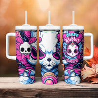 Crazy Rabbit Lady Tumbler With Handle - Wonder Print Shop