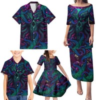 Spirit Of the Ocean Family Matching Puletasi Dress and Hawaiian Shirt - Wonder Print Shop