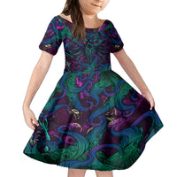Spirit Of the Ocean Kid Short Sleeve Dress - Wonder Print Shop