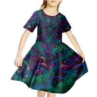 Spirit Of the Ocean Kid Short Sleeve Dress - Wonder Print Shop