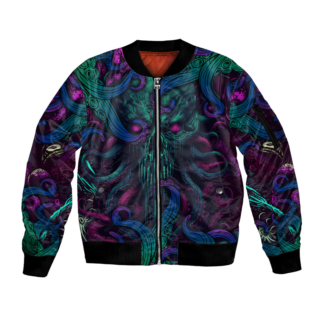 Spirit Of the Ocean Sleeve Zip Bomber Jacket - Wonder Print Shop