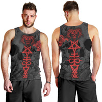 Skull Horror - Satan Symbol Grunge Men Tank Top - Wonder Print Shop