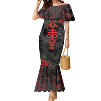 Skull Horror - Satan Symbol Grunge Mermaid Dress - Wonder Print Shop