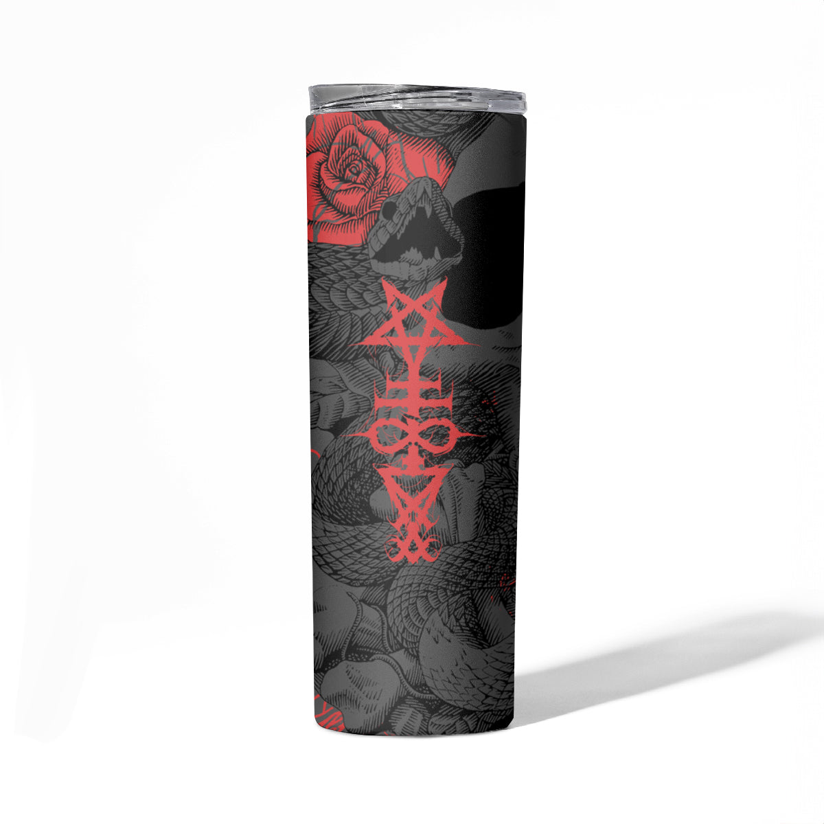 Skull Horror - Satan Symbol Grunge Skinny Tumbler - Wonder Print Shop
