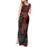 Skull Horror - Satan Symbol Grunge Tank Maxi Dress - Wonder Print Shop