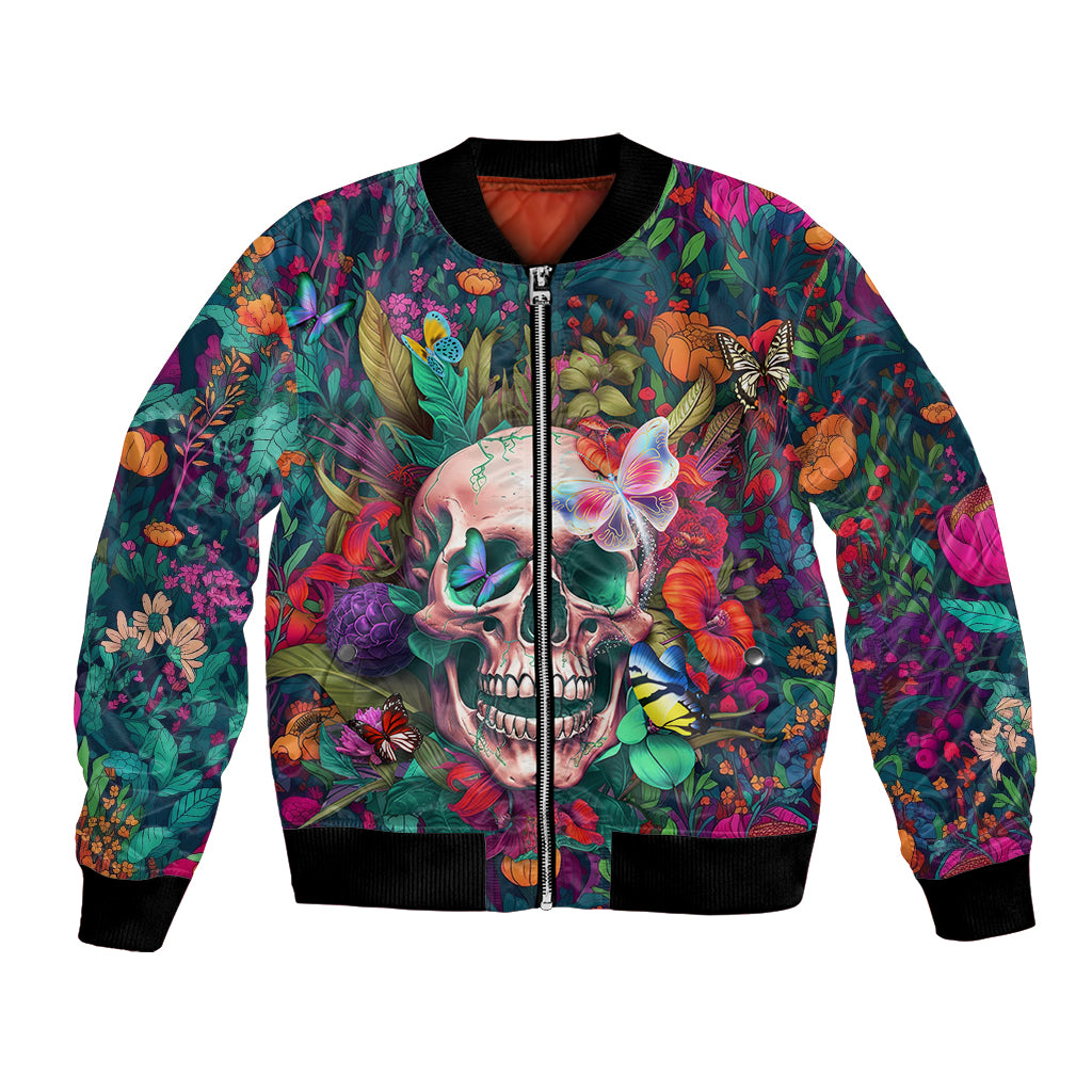 I Talk Is Smile I Laugh Too But Be Careful When I'm Silent Bomber Jacket - Wonder Print Shop
