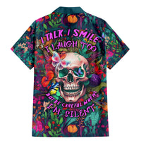 I Talk Is Smile I Laugh Too But Be Careful When I'm Silent Family Matching Mermaid Dress and Hawaiian Shirt - Wonder Print Shop