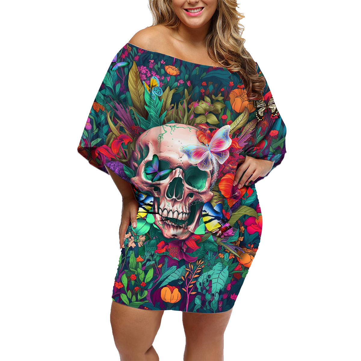 I Talk Is Smile I Laugh Too But Be Careful When I'm Silent Family Matching Off Shoulder Short Dress and Hawaiian Shirt - Wonder Print Shop