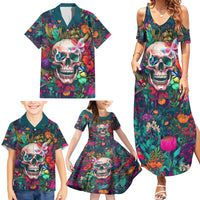 I Talk Is Smile I Laugh Too But Be Careful When I'm Silent Family Matching Summer Maxi Dress and Hawaiian Shirt - Wonder Print Shop