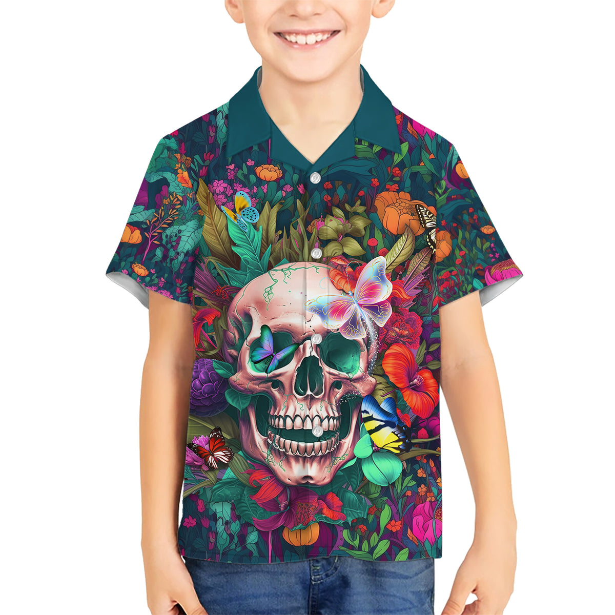 I Talk Is Smile I Laugh Too But Be Careful When I'm Silent Kid Hawaiian Shirt - Wonder Print Shop