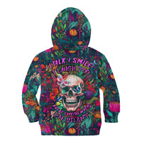 I Talk Is Smile I Laugh Too But Be Careful When I'm Silent Kid Hoodie - Wonder Print Shop
