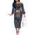 I Talk Is Smile I Laugh Too But Be Careful When I'm Silent Off The Shoulder Long Sleeve Dress - Wonder Print Shop