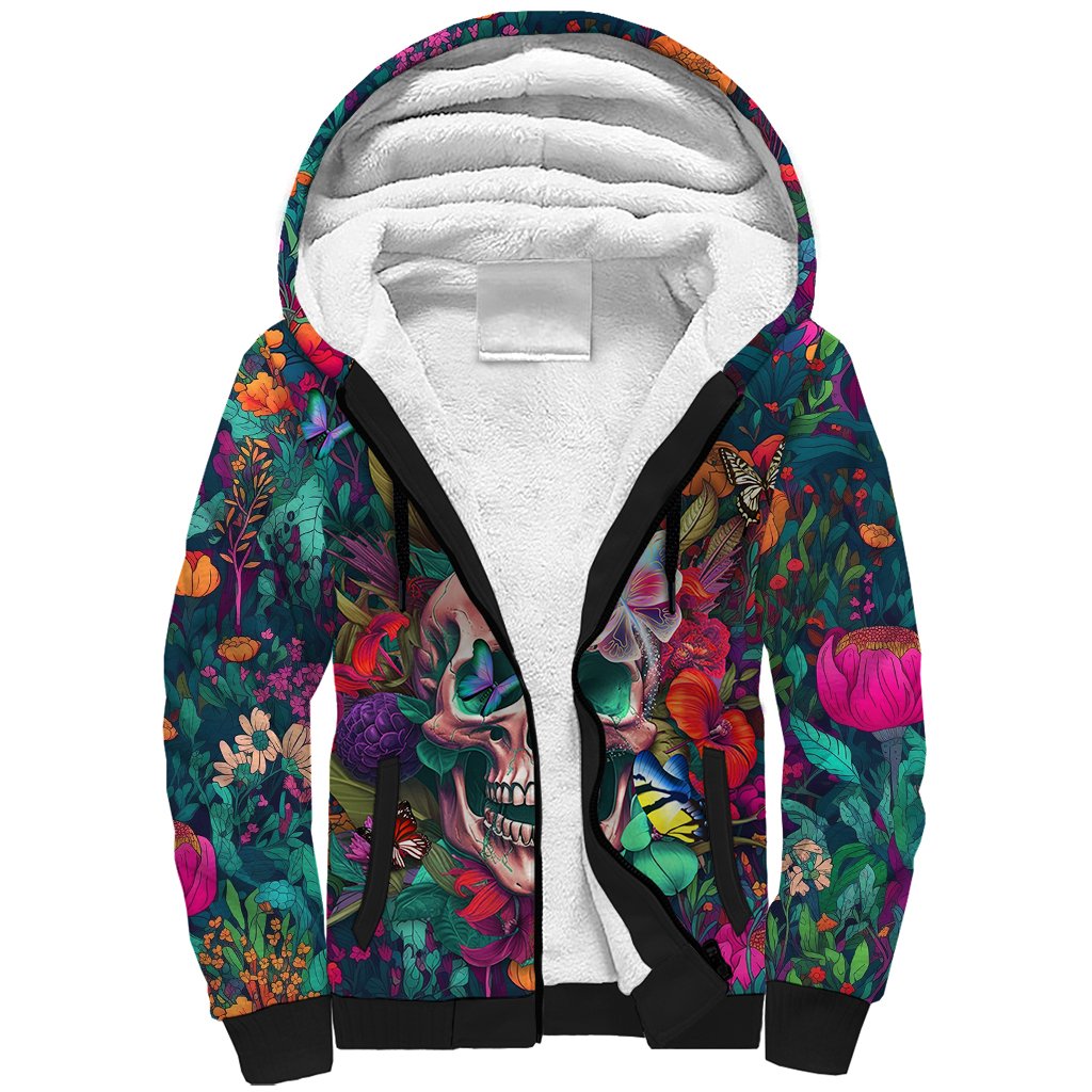 I Talk Is Smile I Laugh Too But Be Careful When I'm Silent Sherpa Hoodie - Wonder Print Shop
