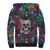 I Talk Is Smile I Laugh Too But Be Careful When I'm Silent Sherpa Hoodie - Wonder Print Shop