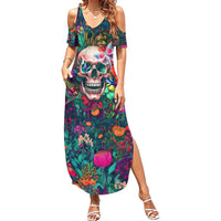 I Talk Is Smile I Laugh Too But Be Careful When I'm Silent Summer Maxi Dress - Wonder Print Shop
