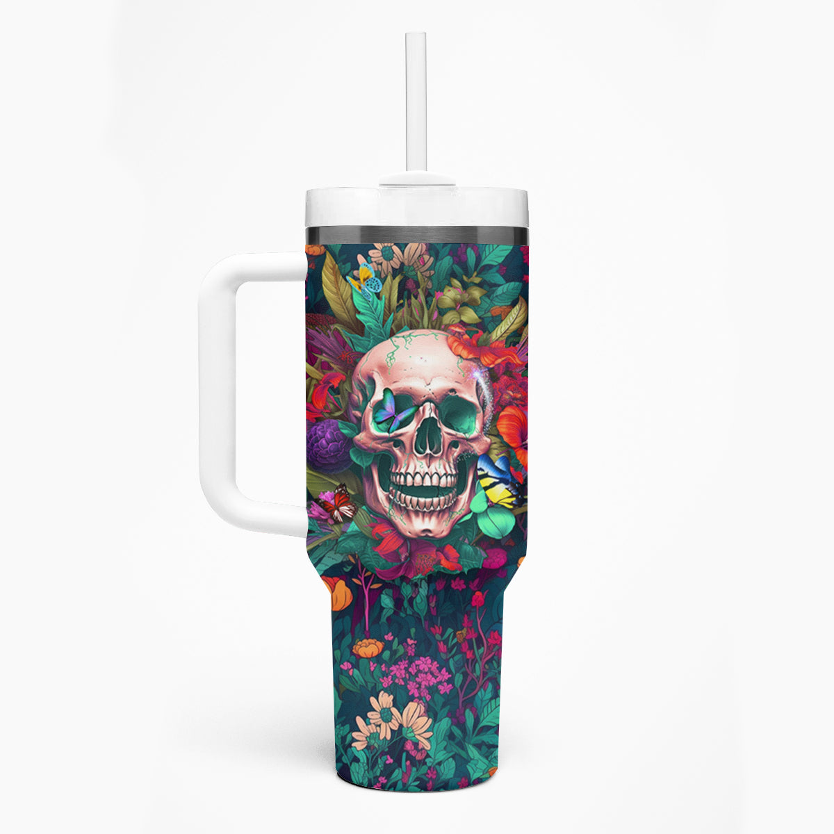 I Talk Is Smile I Laugh Too But Be Careful When I'm Silent Tumbler With Handle - Wonder Print Shop