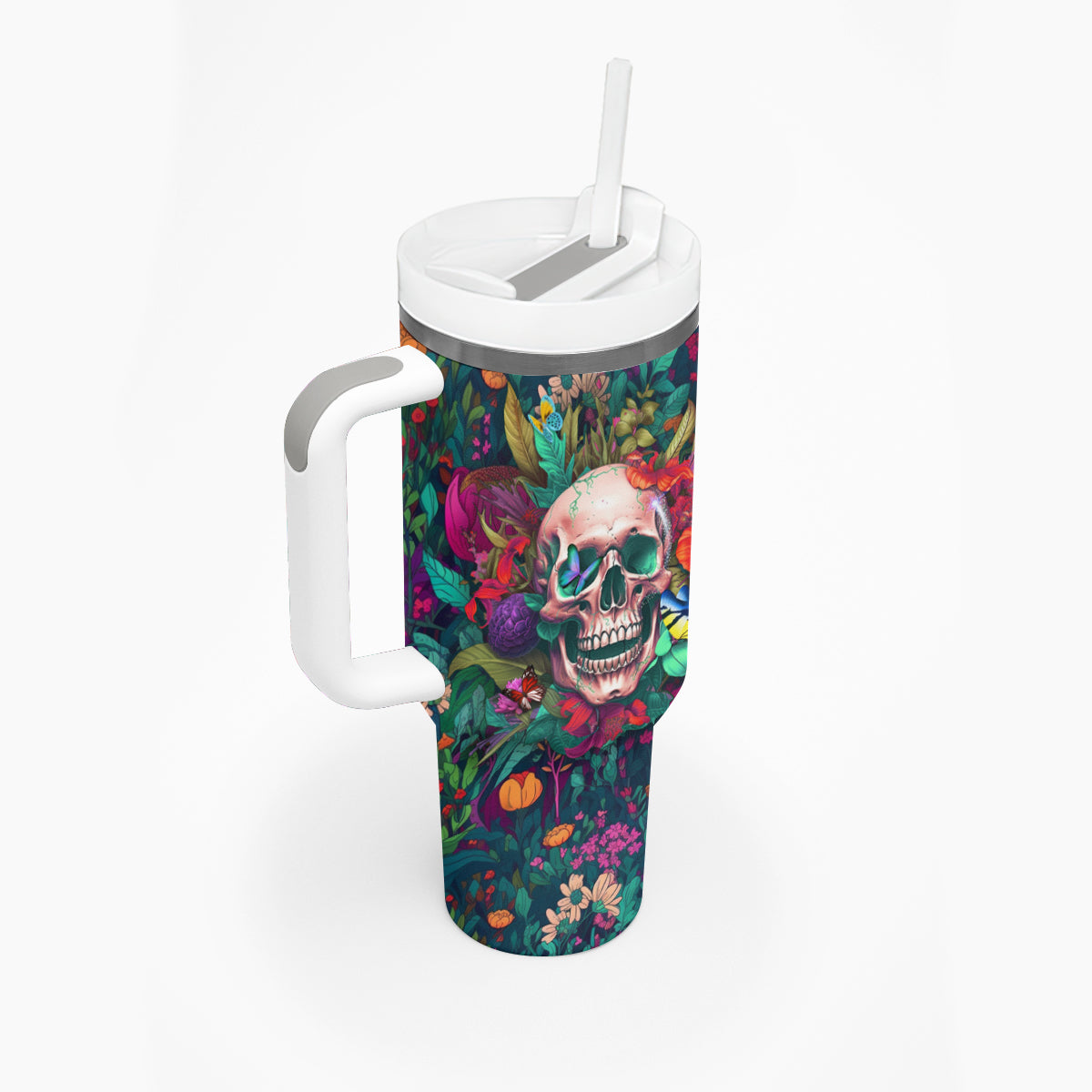 I Talk Is Smile I Laugh Too But Be Careful When I'm Silent Tumbler With Handle - Wonder Print Shop