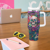 I Talk Is Smile I Laugh Too But Be Careful When I'm Silent Tumbler With Handle - Wonder Print Shop