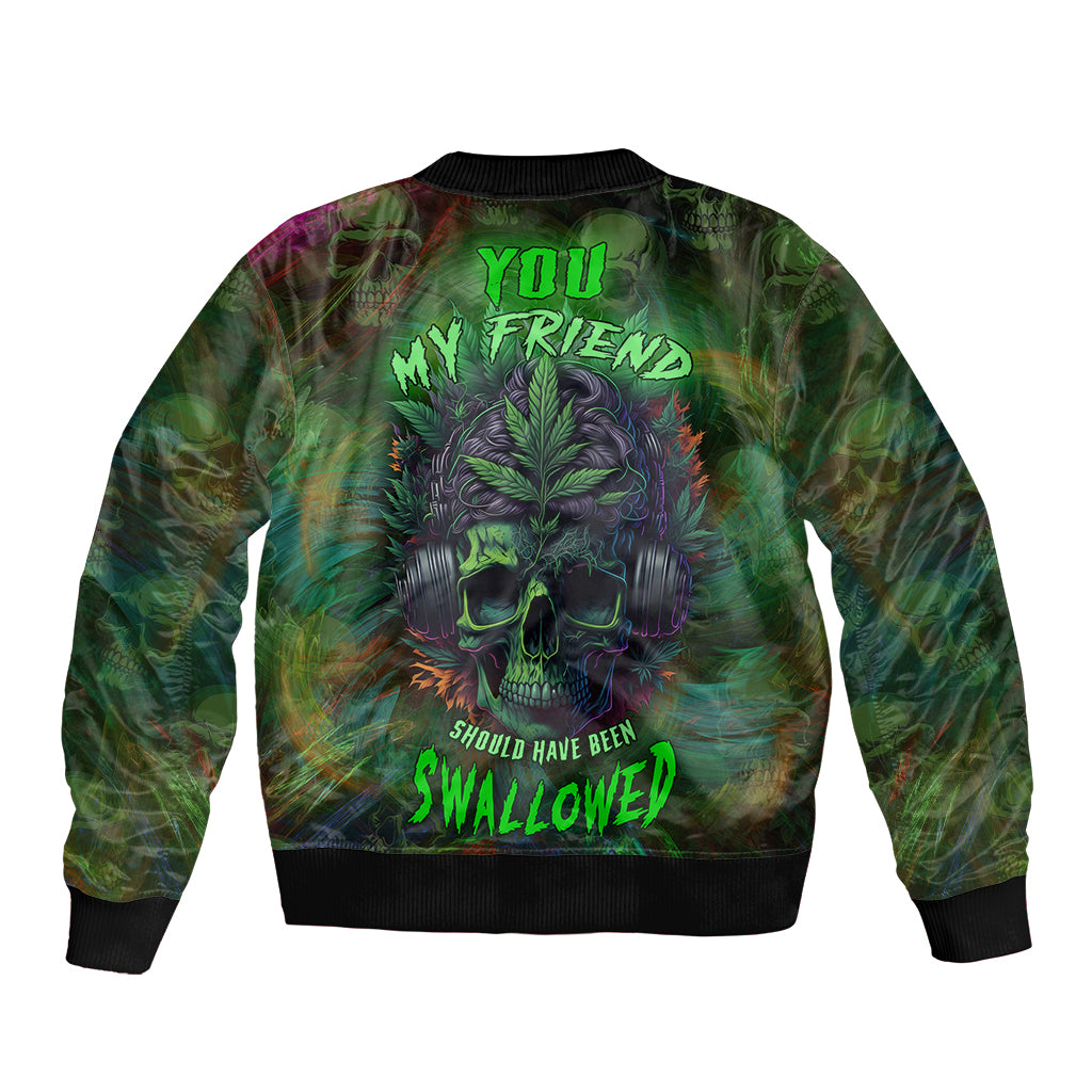 You My Friend Should Have Been Swallowed Bomber Jacket - Wonder Print Shop