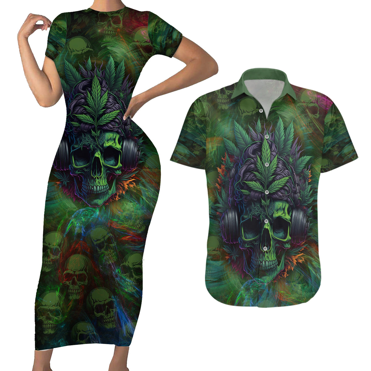 You My Friend Should Have Been Swallowed Couples Matching Short Sleeve Bodycon Dress and Hawaiian Shirt - Wonder Print Shop