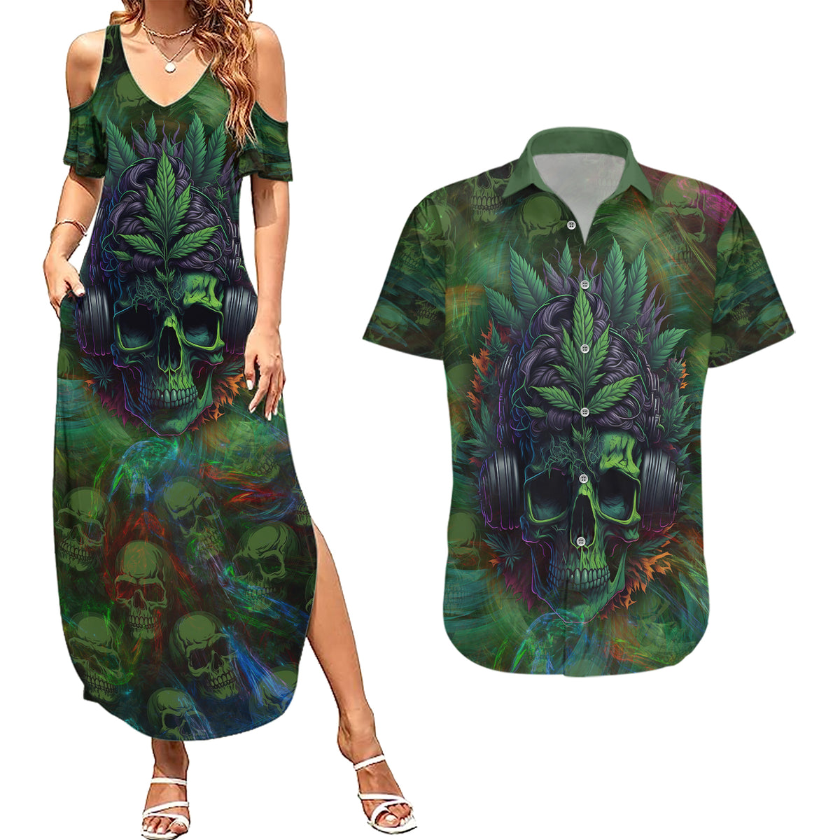 You My Friend Should Have Been Swallowed Couples Matching Summer Maxi Dress and Hawaiian Shirt - Wonder Print Shop