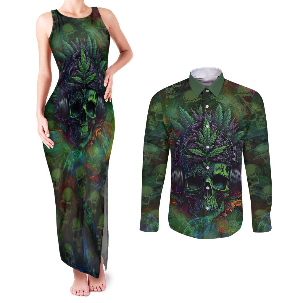 You My Friend Should Have Been Swallowed Couples Matching Tank Maxi Dress and Long Sleeve Button Shirts - Wonder Print Shop