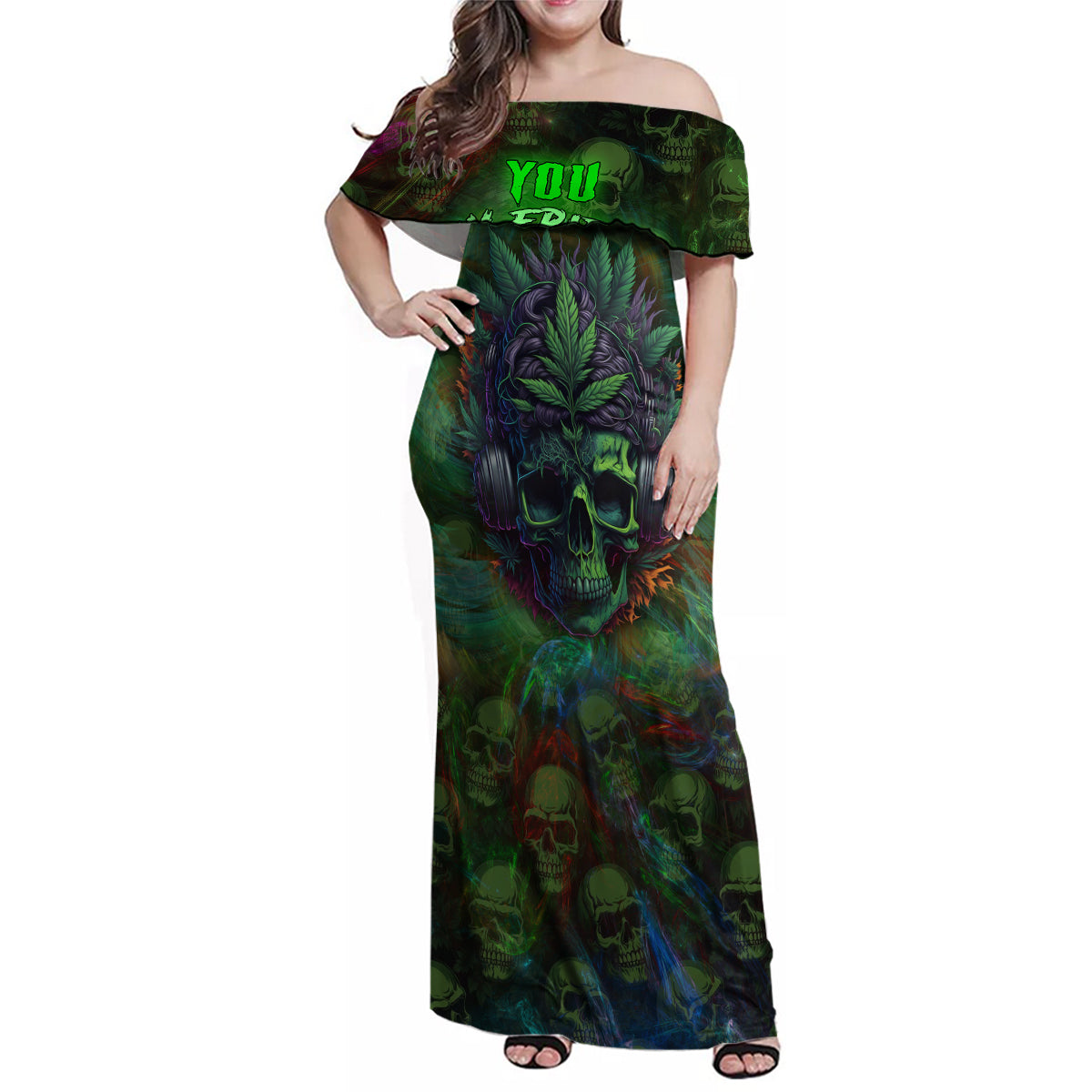 You My Friend Should Have Been Swallowed Family Matching Off Shoulder Maxi Dress and Hawaiian Shirt - Wonder Print Shop