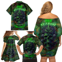 You My Friend Should Have Been Swallowed Family Matching Off Shoulder Short Dress and Hawaiian Shirt - Wonder Print Shop
