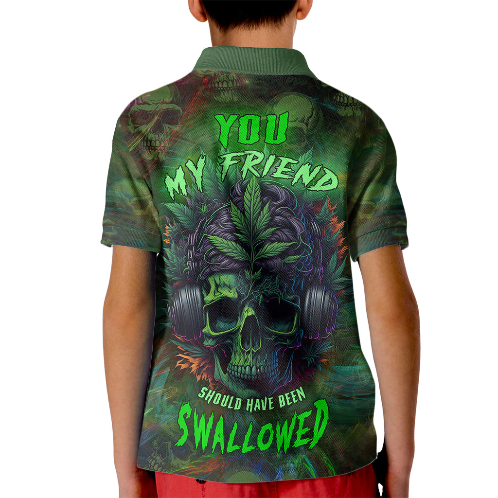 You My Friend Should Have Been Swallowed Kid Polo Shirt - Wonder Print Shop