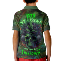 You My Friend Should Have Been Swallowed Kid Polo Shirt - Wonder Print Shop