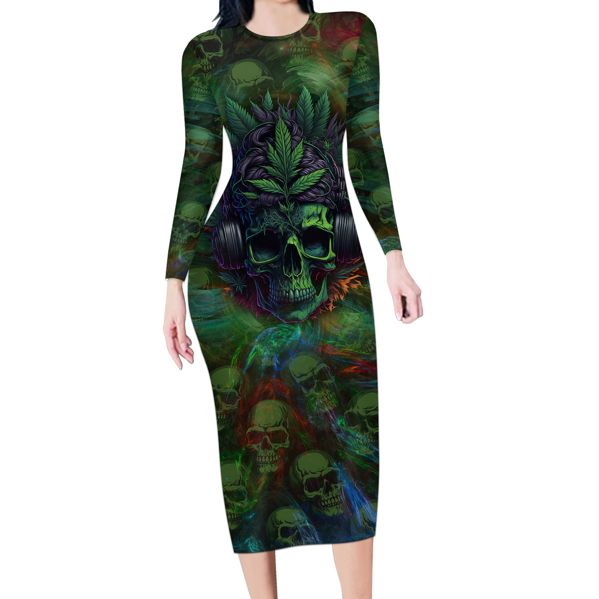 You My Friend Should Have Been Swallowed Long Sleeve Bodycon Dress - Wonder Print Shop