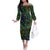 You My Friend Should Have Been Swallowed Off The Shoulder Long Sleeve Dress - Wonder Print Shop