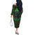 You My Friend Should Have Been Swallowed Off The Shoulder Long Sleeve Dress - Wonder Print Shop