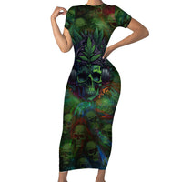 You My Friend Should Have Been Swallowed Short Sleeve Bodycon Dress - Wonder Print Shop