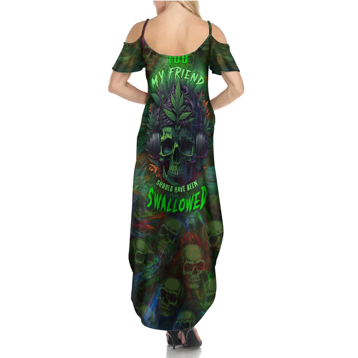 You My Friend Should Have Been Swallowed Summer Maxi Dress - Wonder Print Shop