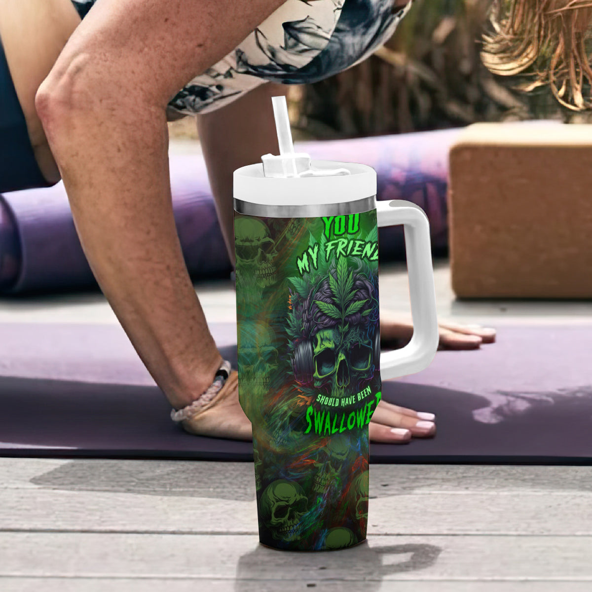 You My Friend Should Have Been Swallowed Tumbler With Handle - Wonder Print Shop