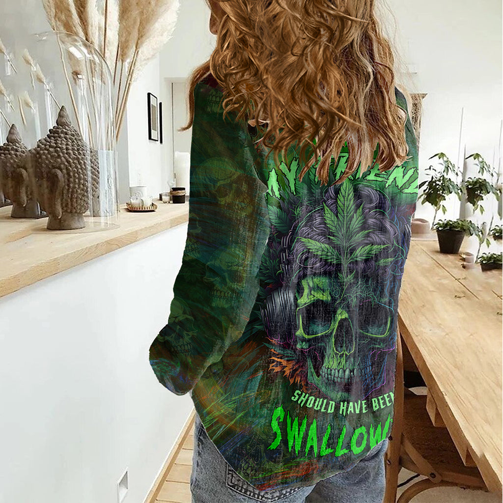 You My Friend Should Have Been Swallowed Women Casual Shirt - Wonder Print Shop