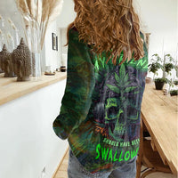 You My Friend Should Have Been Swallowed Women Casual Shirt - Wonder Print Shop