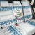 Dachshund Dog Tree Stack Back Car Seat Cover with Blue White Paw Print Pattern Design - Wonder Print Shop