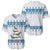 Dachshund Dog Tree Stack Baseball Jersey with Blue White Paw Print Pattern Design - Wonder Print Shop