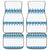 Dachshund Dog Tree Stack Car Mats with Blue White Paw Print Pattern Design - Wonder Print Shop