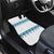 Dachshund Dog Tree Stack Car Mats with Blue White Paw Print Pattern Design - Wonder Print Shop