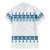 Dachshund Dog Tree Stack Family Matching Mermaid Dress and Hawaiian Shirt with Blue White Paw Print Pattern Design - Wonder Print Shop