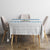 Dachshund Dog Tree Stack Tablecloth with Blue White Paw Print Pattern Design - Wonder Print Shop