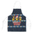 Funny Duck Characters Christmas Quacker Quote Apron with Navy Tree Pattern Design - Wonder Print Shop