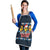 Funny Duck Characters Christmas Quacker Quote Apron with Navy Tree Pattern Design - Wonder Print Shop